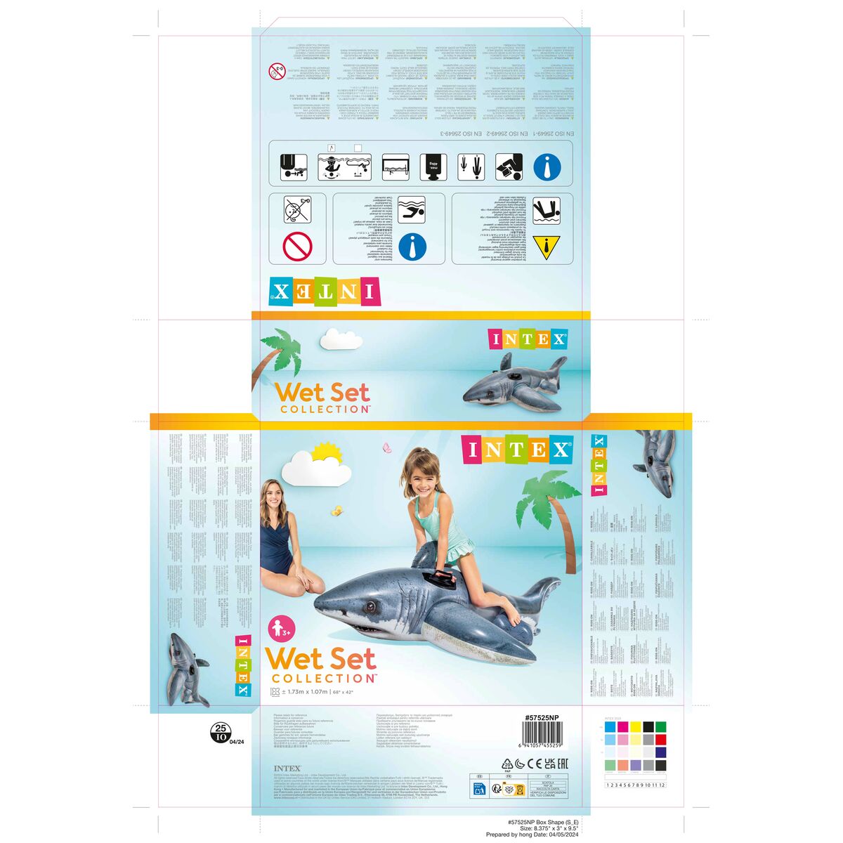 Inflatable pool figure Intex 0774037 (173 x 107 cm)