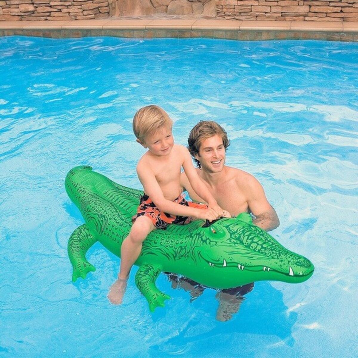 Personnage pour piscine gonflable Intex Crocodile (168 X 86 cm)