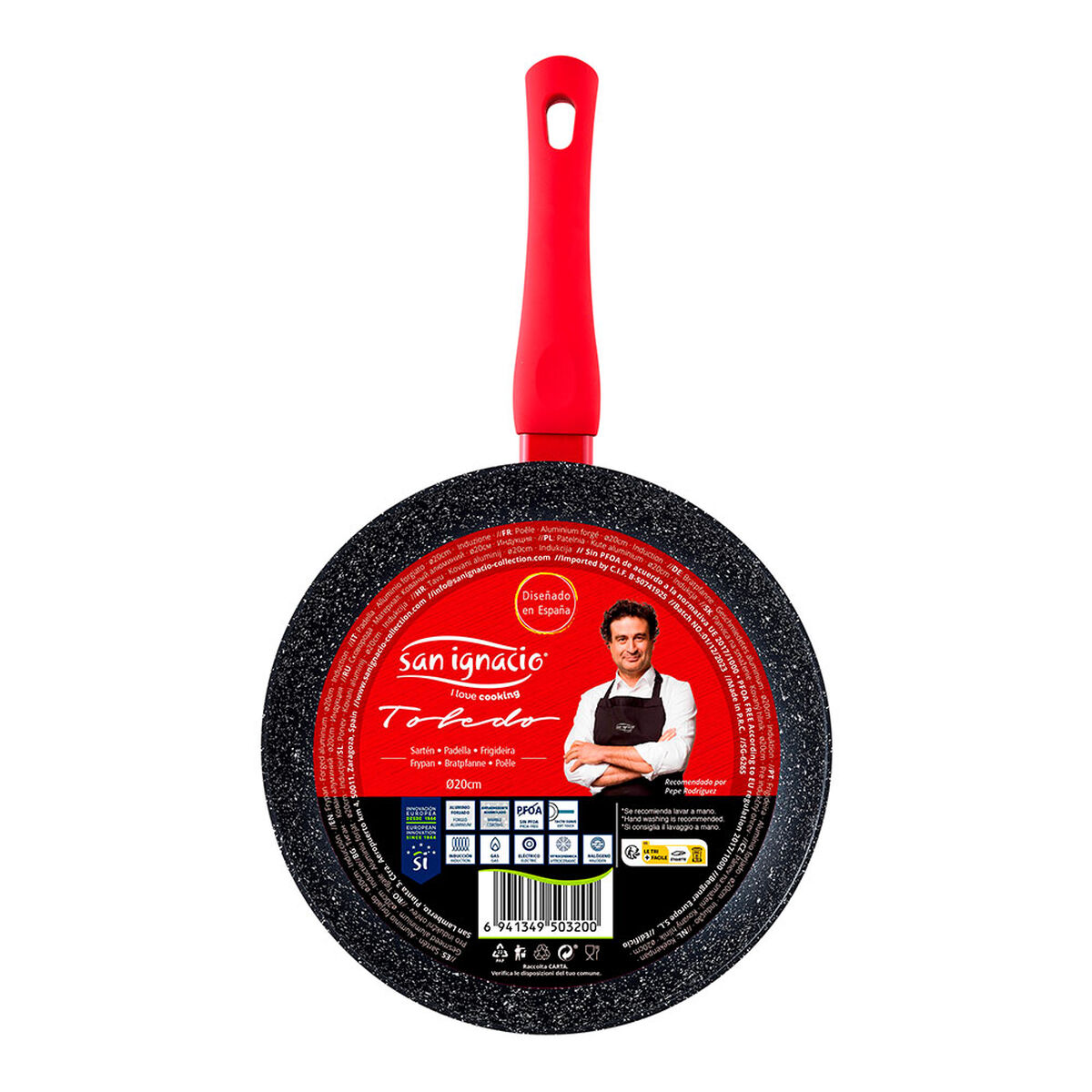 Pan San Ignacio toledo Toughened aluminium Black Ø 20 cm, view 6