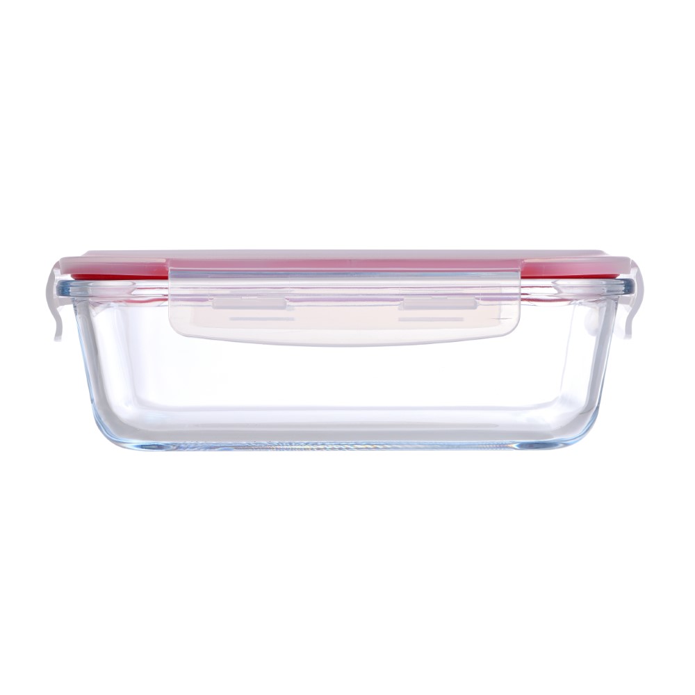 Hermetic Lunch Box Bergner Red Borosilicate Glass (1500 ml)