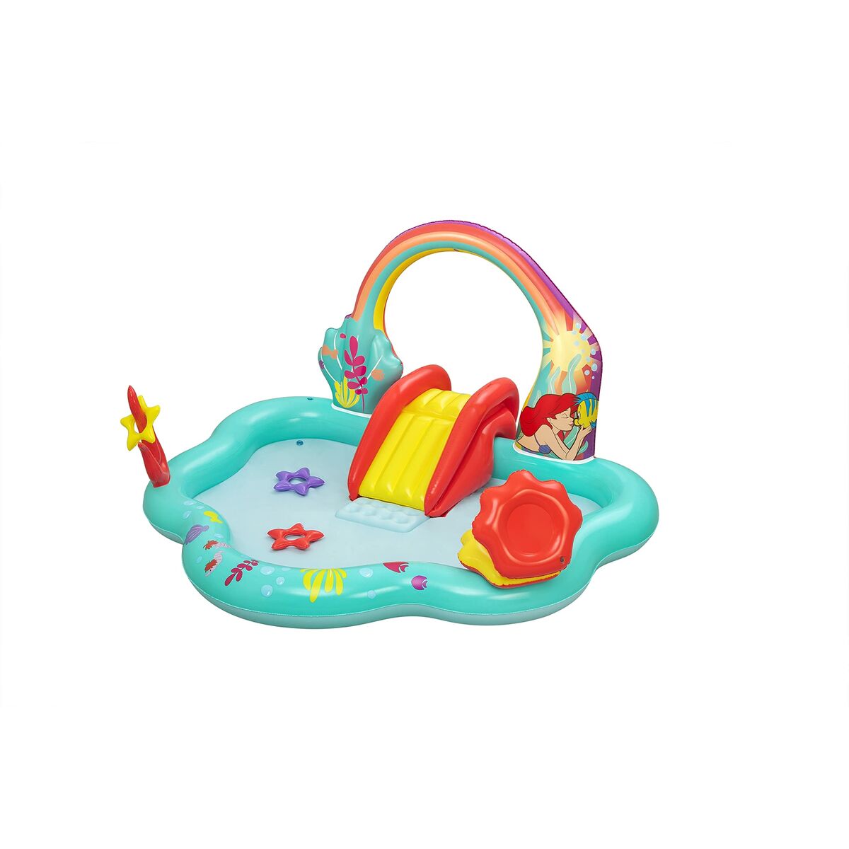 Bestway Opblaasbaar Zwembad Speelpark Disney Zeemeermin 221x193x117 cm +2 jaar Tuin 91097
