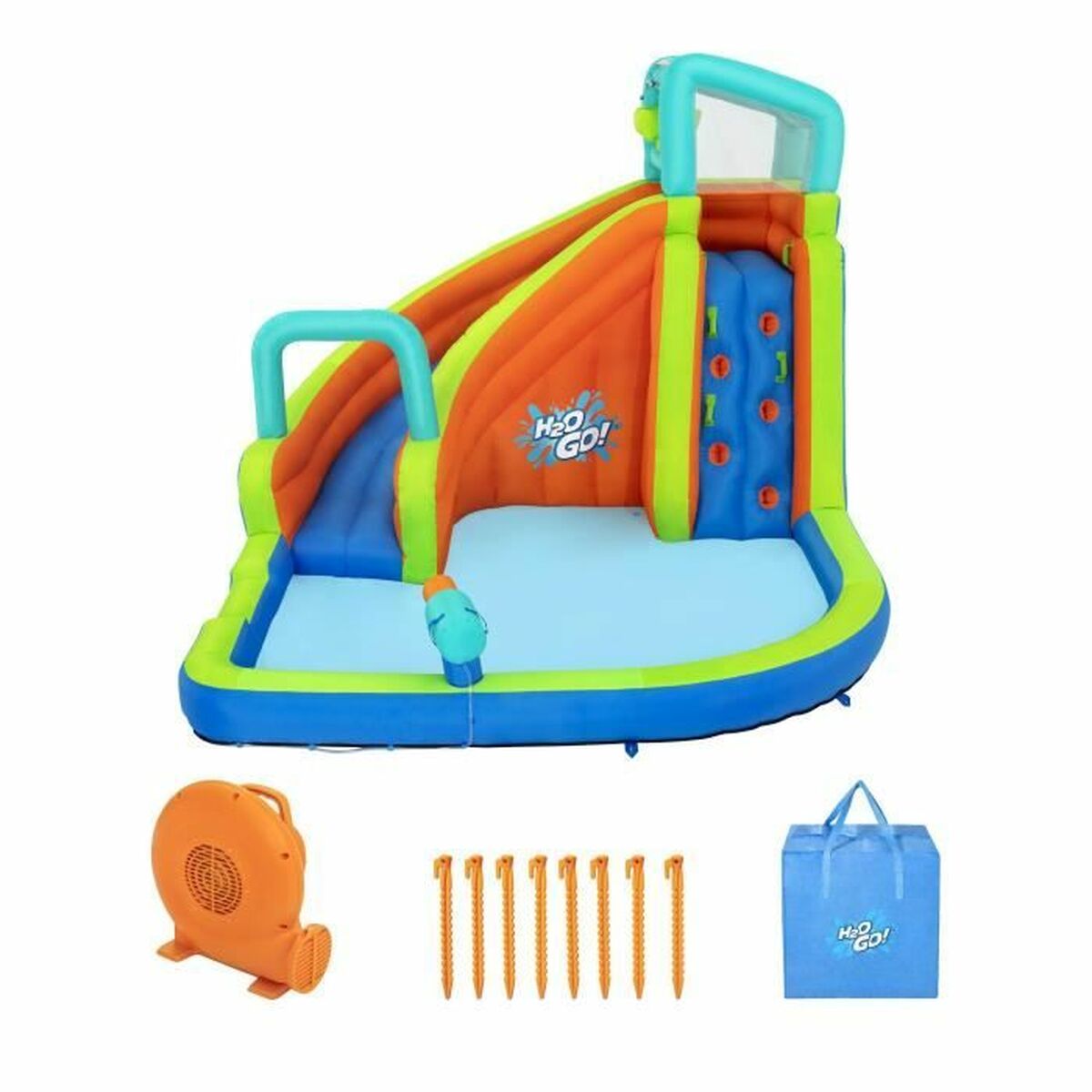 Image secondaire de Bestway Piscine Parc Aquatique Gonflable 365x320x240 cm + 5 Ans Jardin 53408