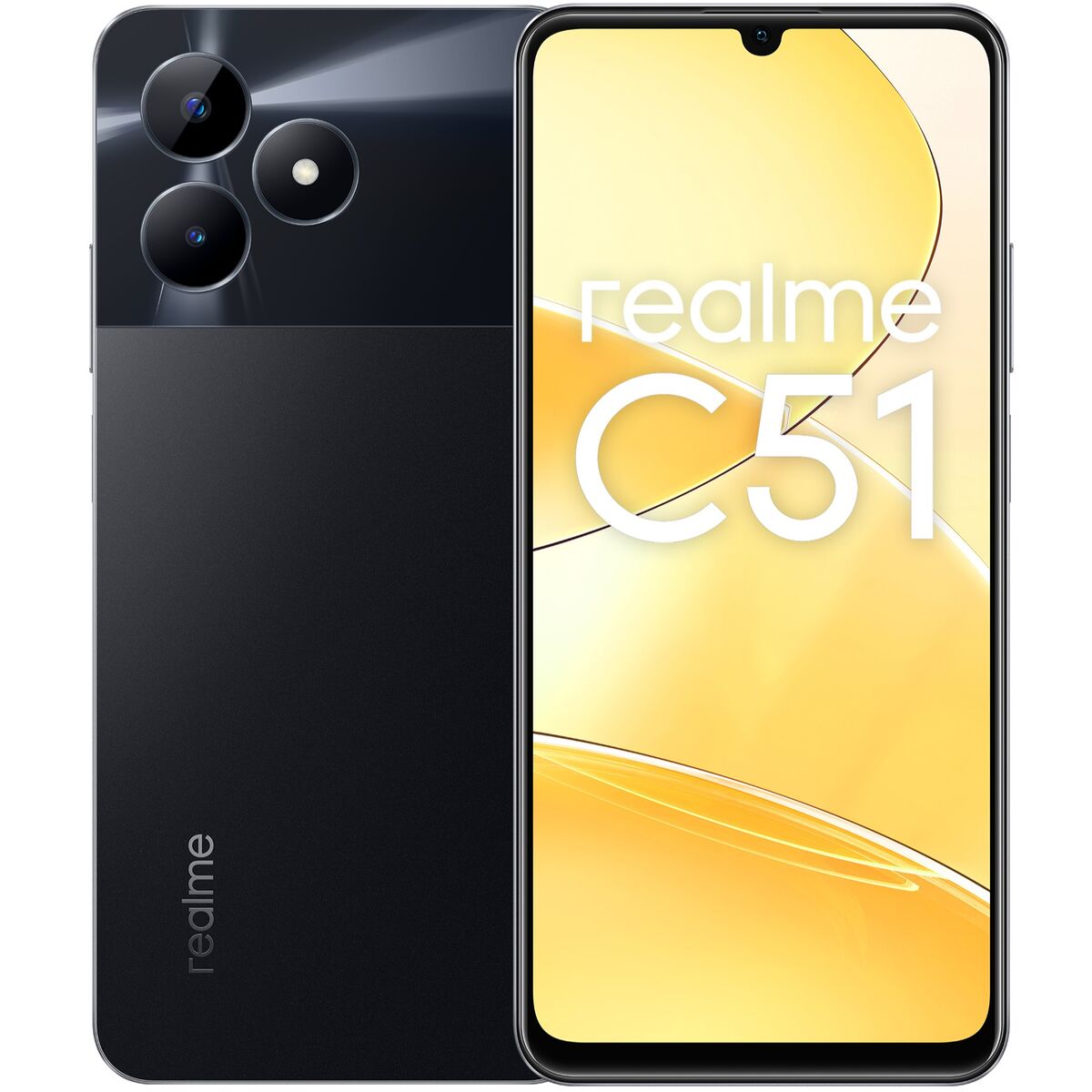 Smartphone Realme C51 6,7" Octa Core UNISOC T612 6 GB RAM 256 GB Black