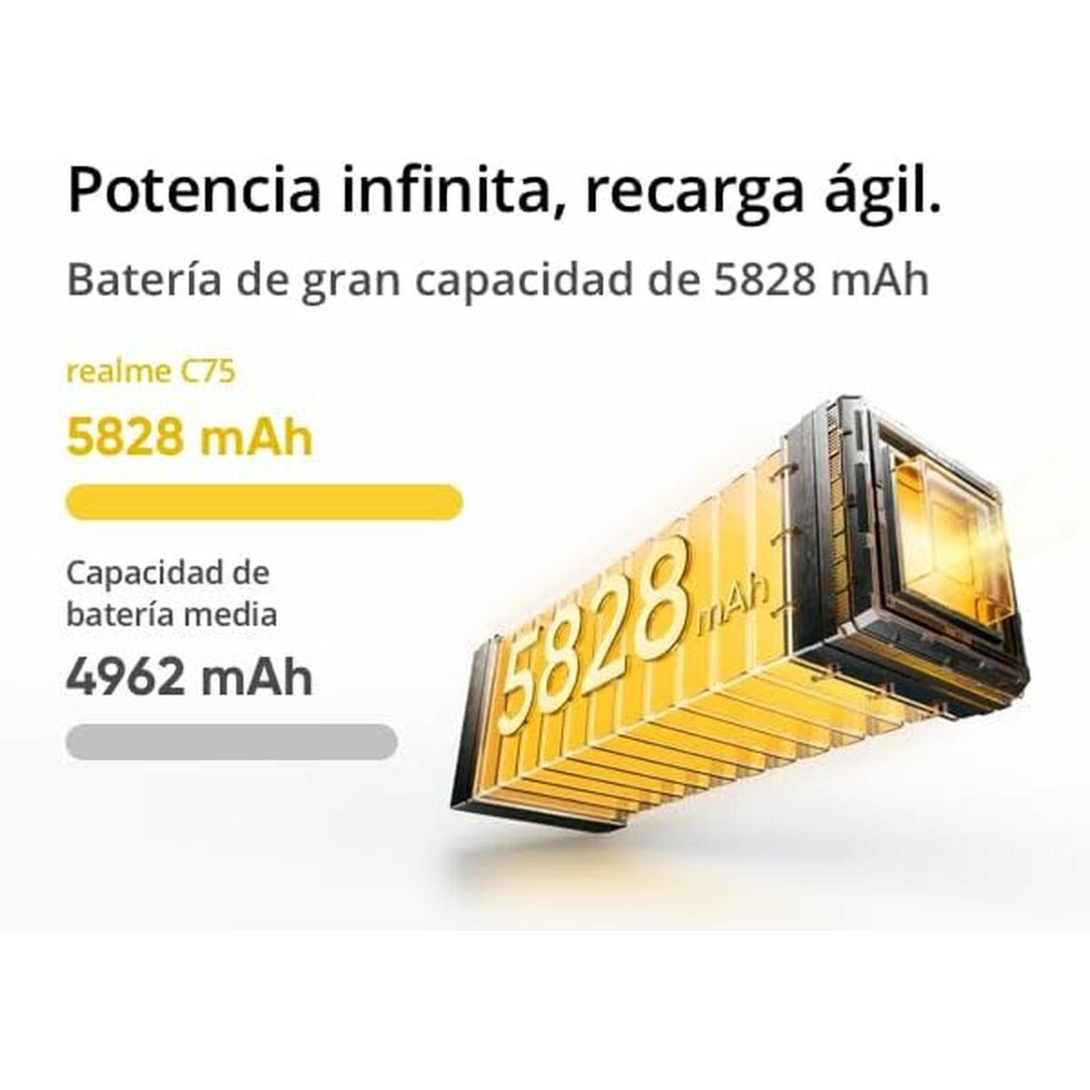 Smartphone Realme C75 8-128 GD Octa Core 8 GB RAM 128 GB Gold 6,72"