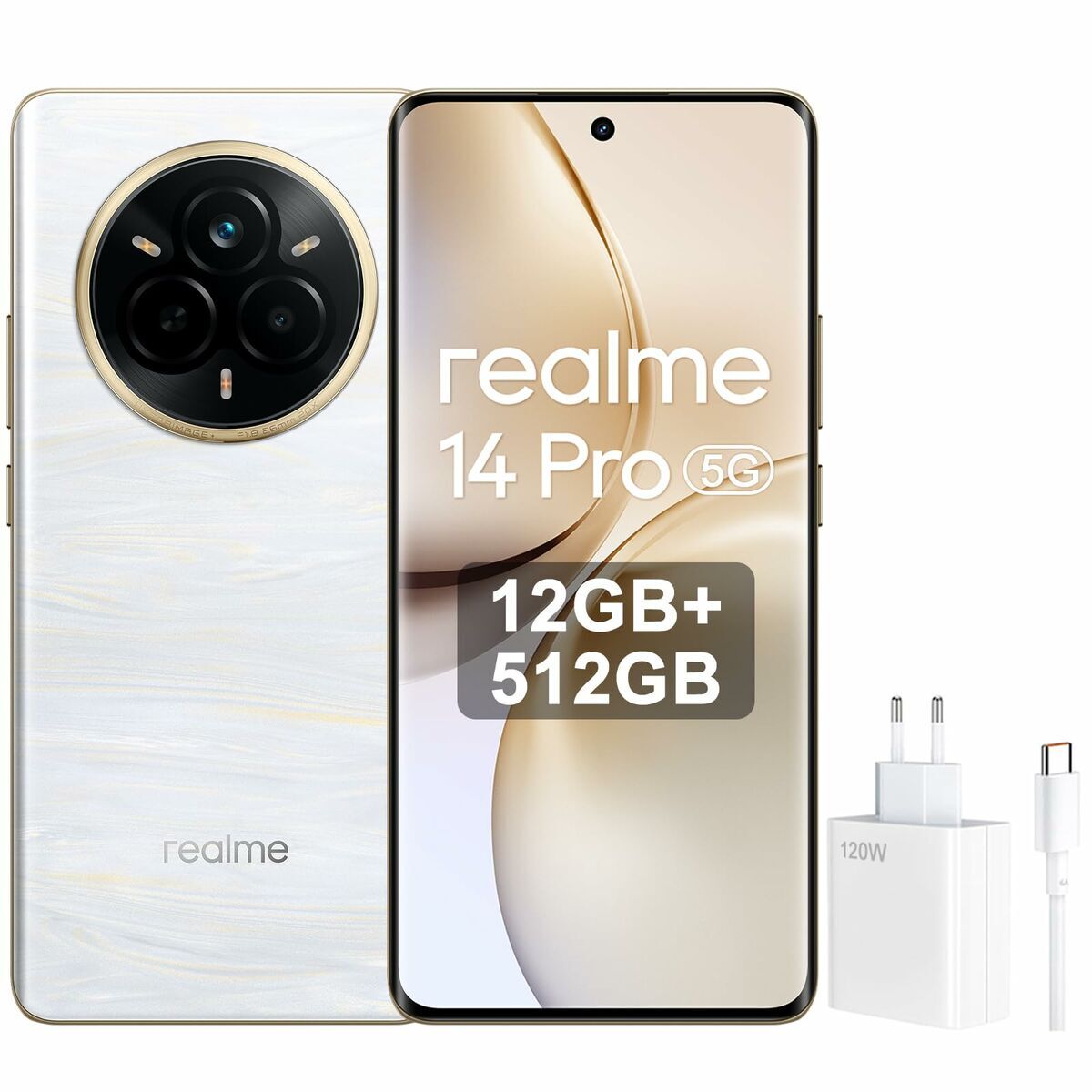 Smartphone Realme 14 Pro 5G 6,77" Octa Core 12 GB RAM 512 GB White