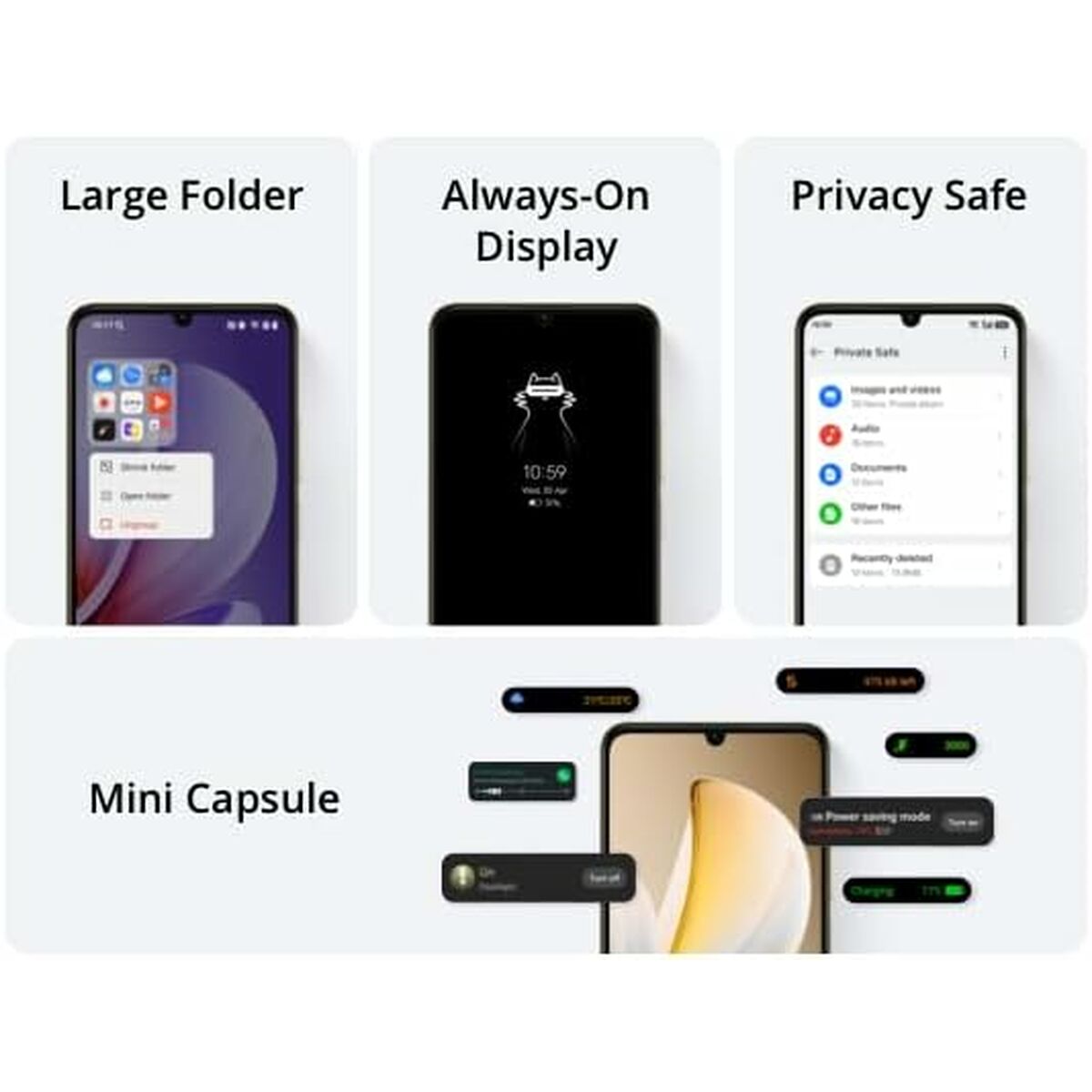 Smartphone Realme Note 70T 6,74" Octa Core 4 GB RAM 64 GB Black