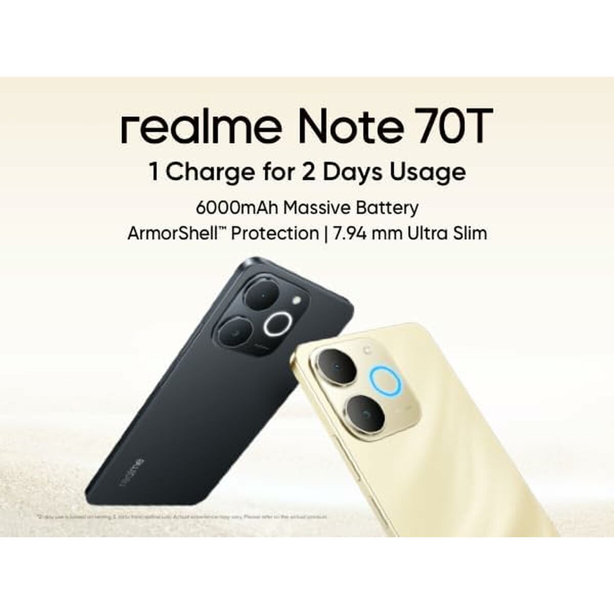 Smartphone Realme Note 70T 6,74" Octa Core Unisoc T7250 4 GB RAM 64 GB Gold