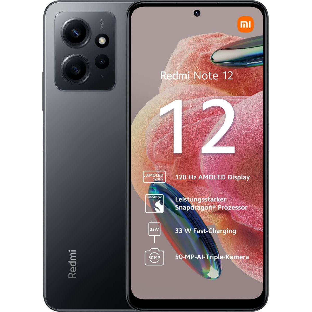 Obrazek Smartphone Xiaomi Note 12 6,67" Octa Core QUALCOMM SNAPDRAGON 685 4 GB RAM 64 GB Grey