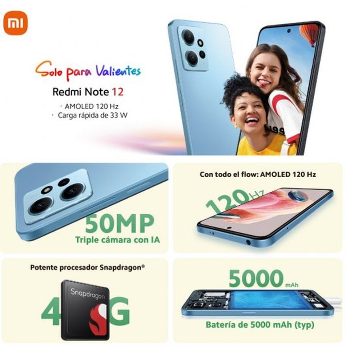 Smartphone Xiaomi Note 12 6,67" Octa Core QUALCOMM SNAPDRAGON 685 4 GB RAM 64 GB Grey