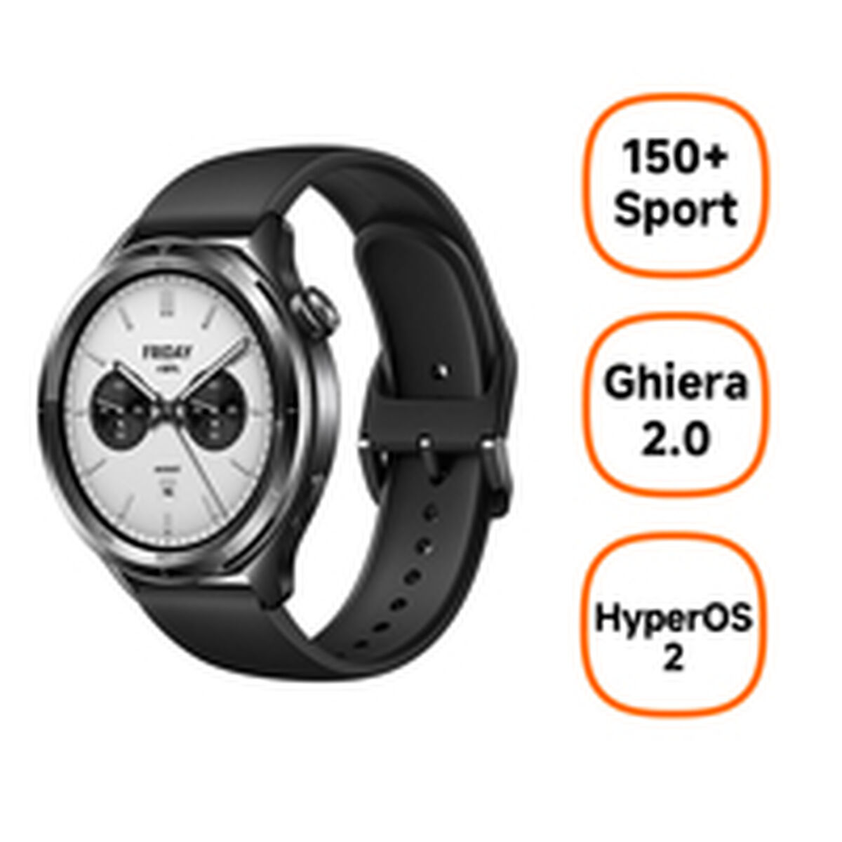 Image de Montre intelligente Xiaomi BHR9195GL Noir 1,43"