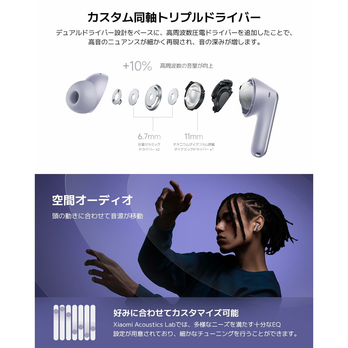 Wireless Earphones with Charging Case Xiaomi Redmi Buds 6 Pro Black