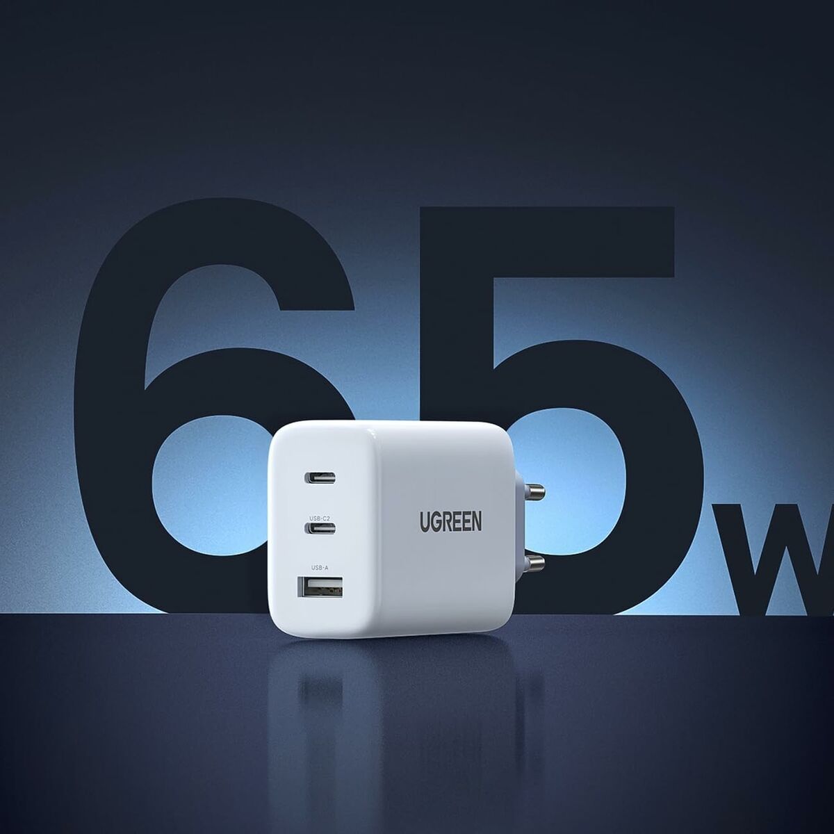 Afbeeldingen van Wall Charger Ugreen 120949 White 65 W