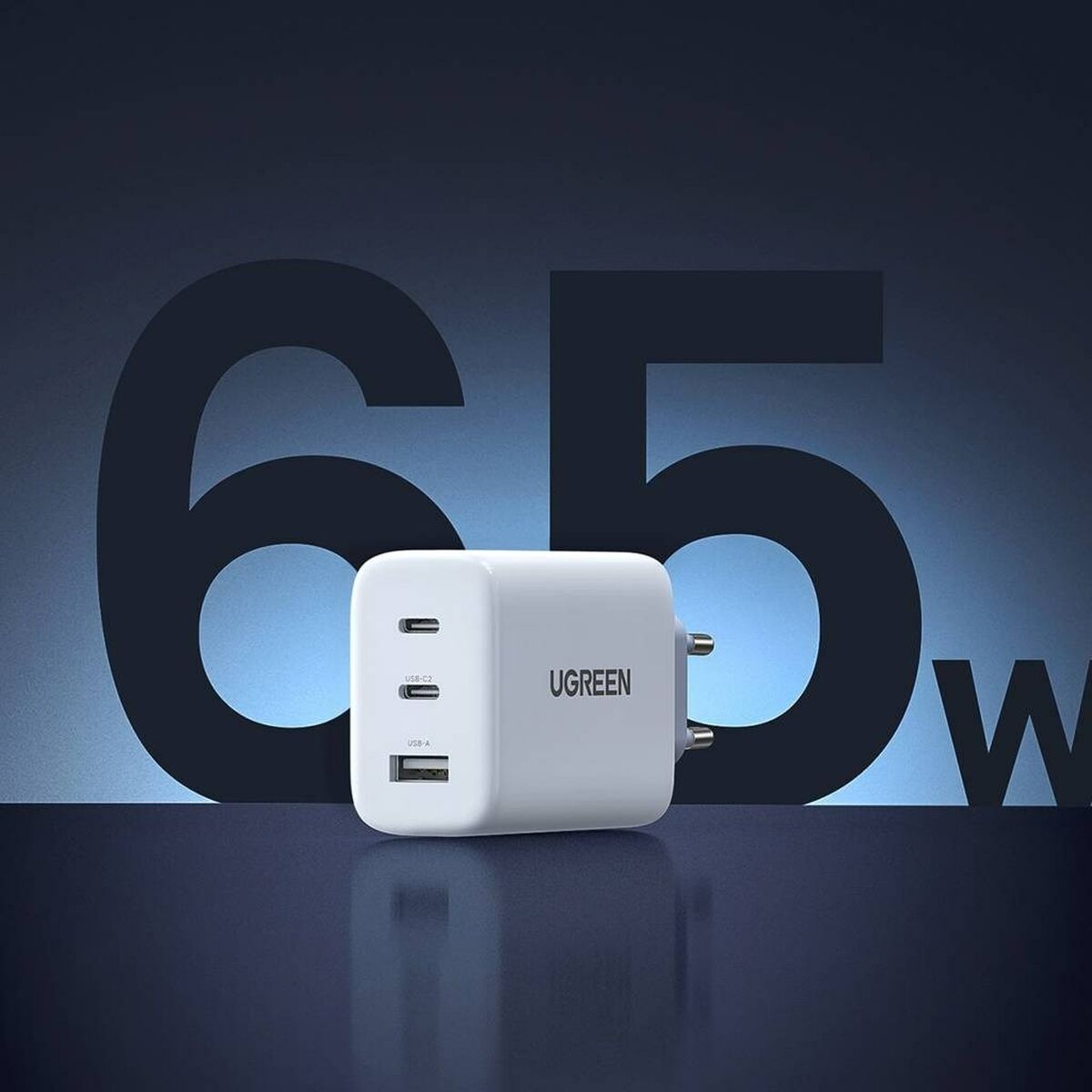 Wall Charger Ugreen 120949 White 65 W