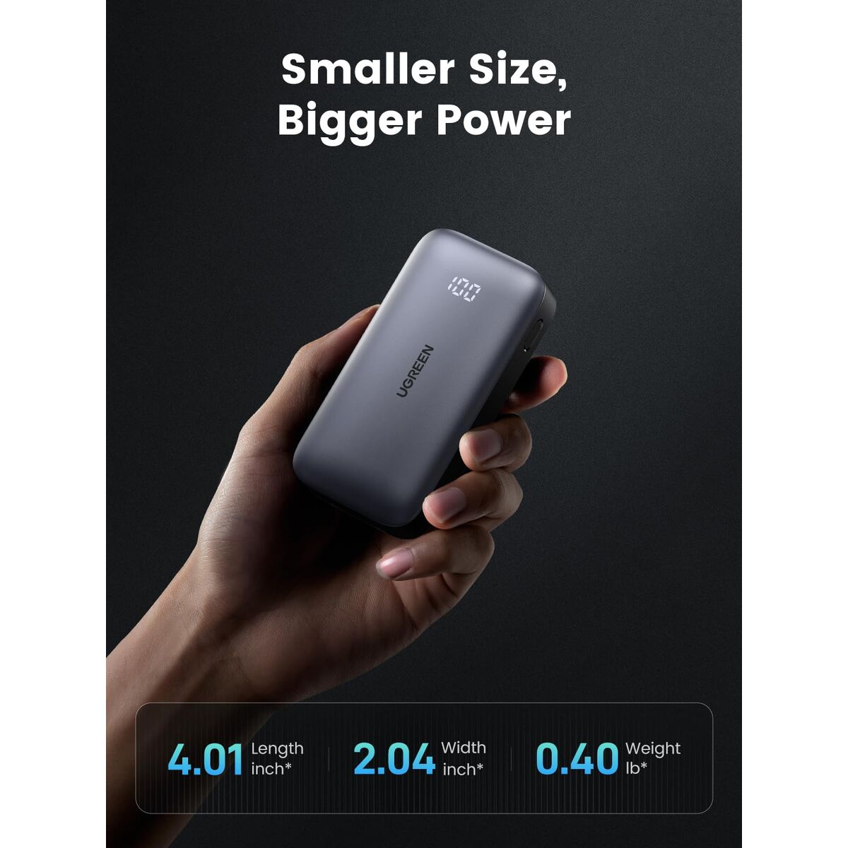 Powerbank Ugreen 25185 Grey 10000 mAh
