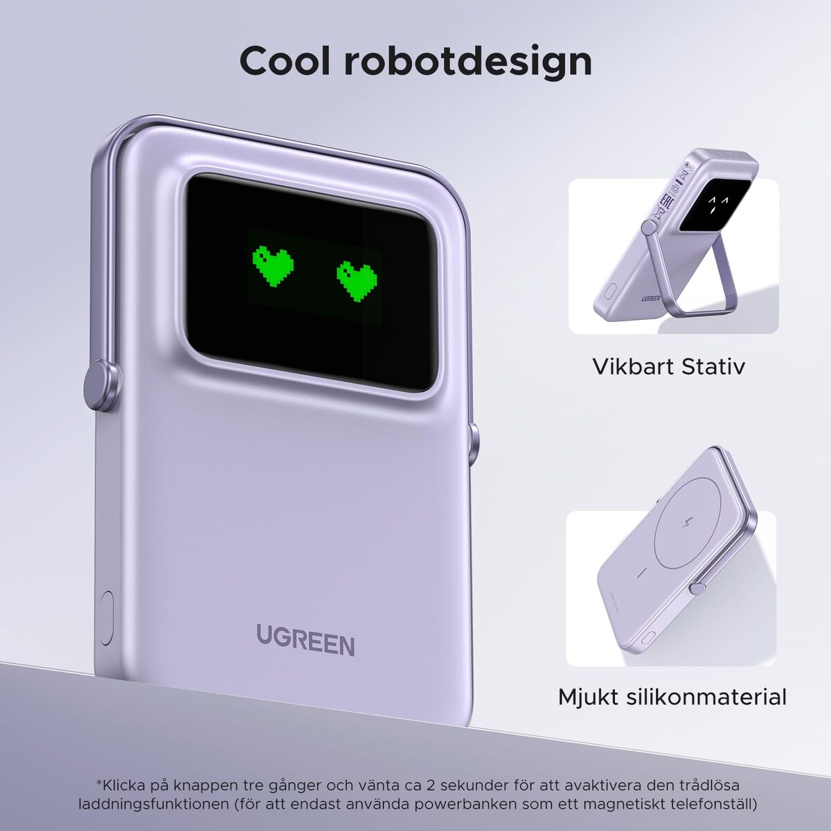 Bild von Powerbank Ugreen 35606 Purple 5000 mAh