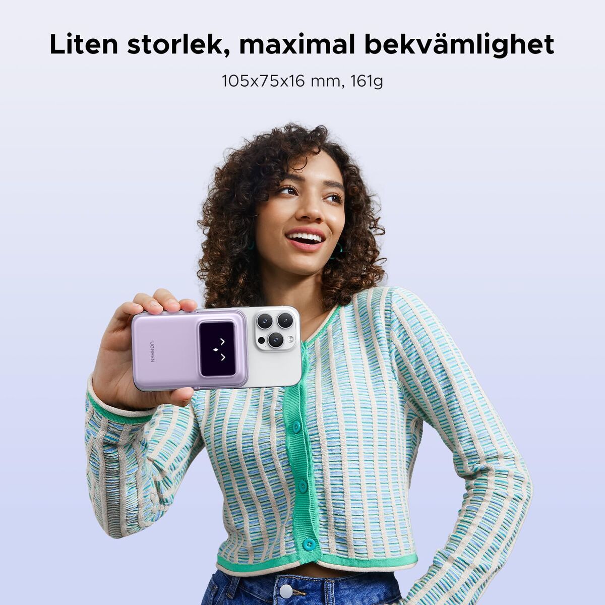 Bild von Powerbank Ugreen 35606 Purple 5000 mAh