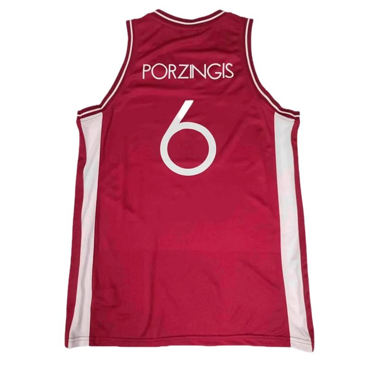 Basketball shirt Peak Latvija 6 – Porzingis White Brown