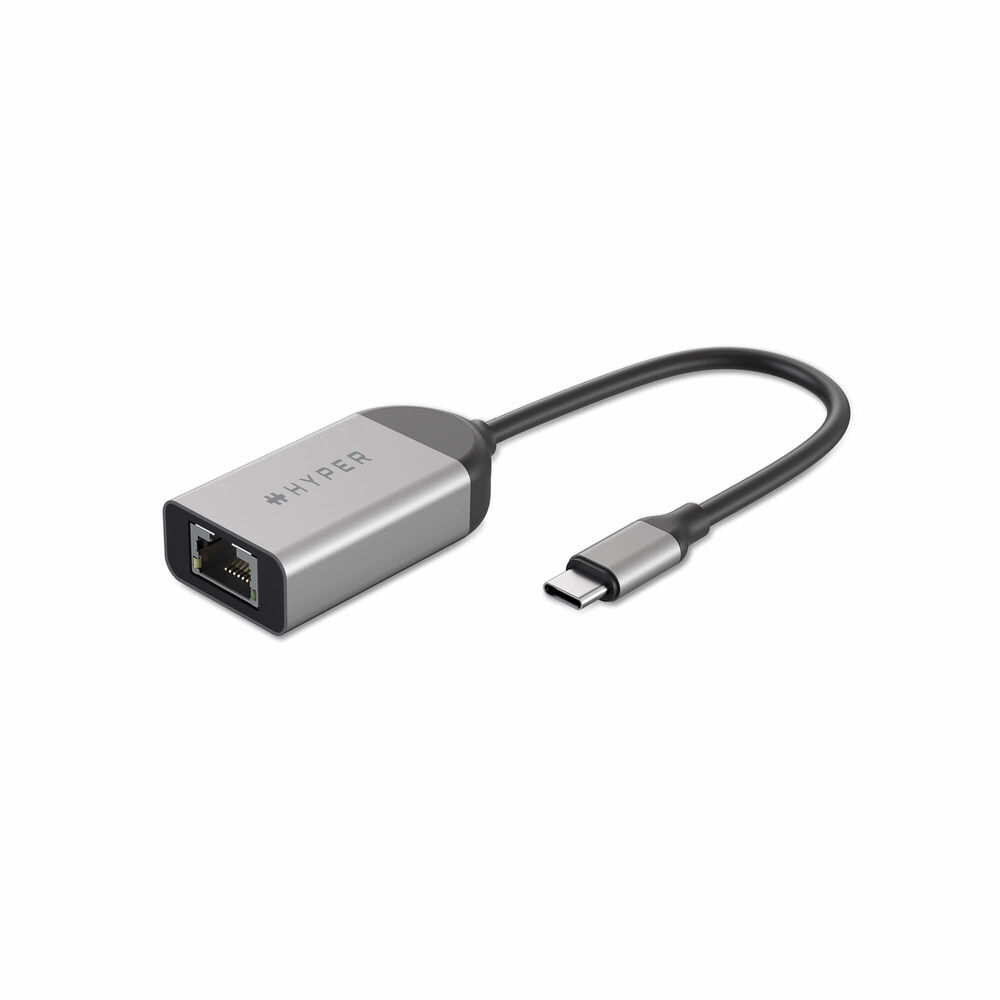 Adaptateur USB C vers RJ45 Hyper HD425B Argent