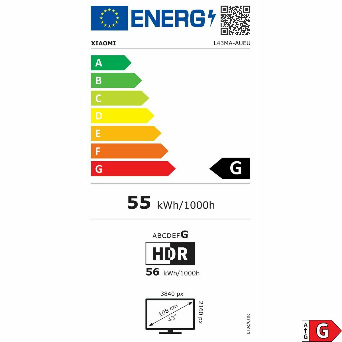 Afbeeldingen van Smart TV Xiaomi ELA5493EU 4K Ultra HD 43" LED HDR