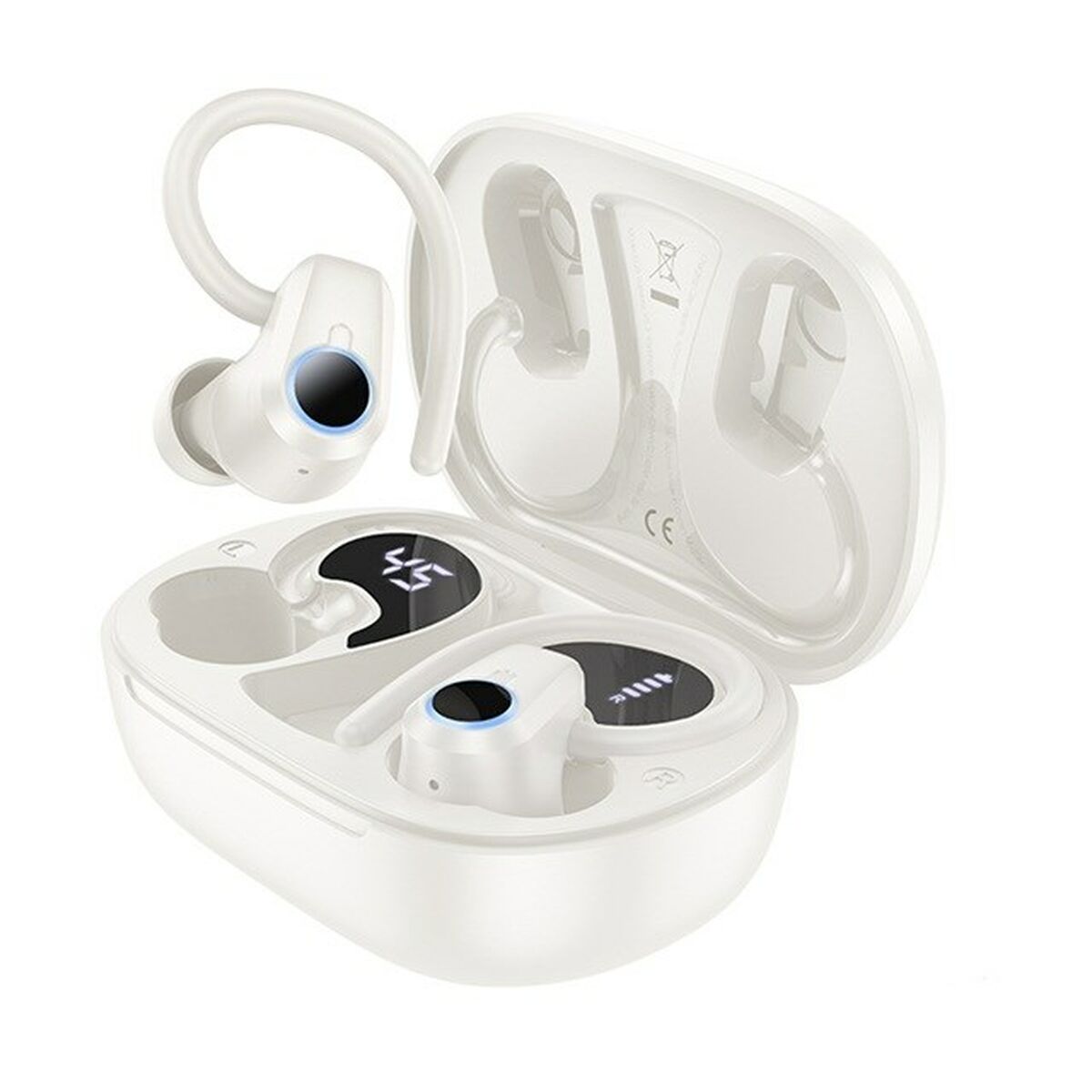 Image secondaire de Écouteurs Sans Fil avec Étui de Charge Hoco EQ8 Pure Joy Blanc