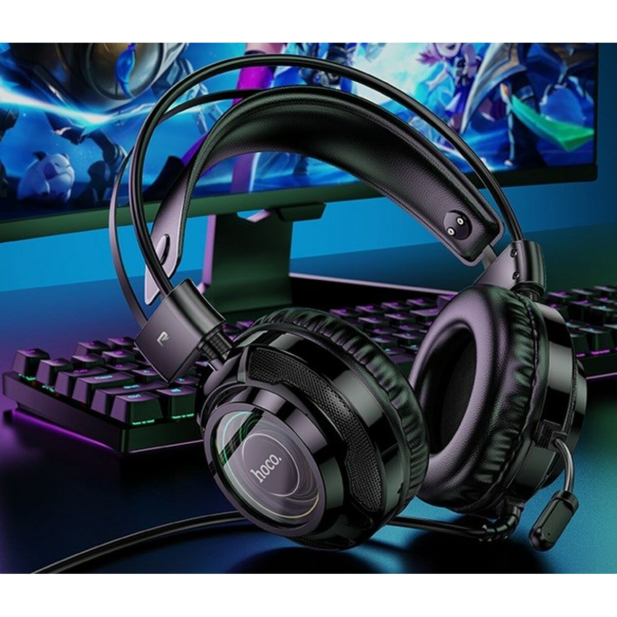 Image secondaire de Casques avec Micro Gaming Hoco W110 Resource