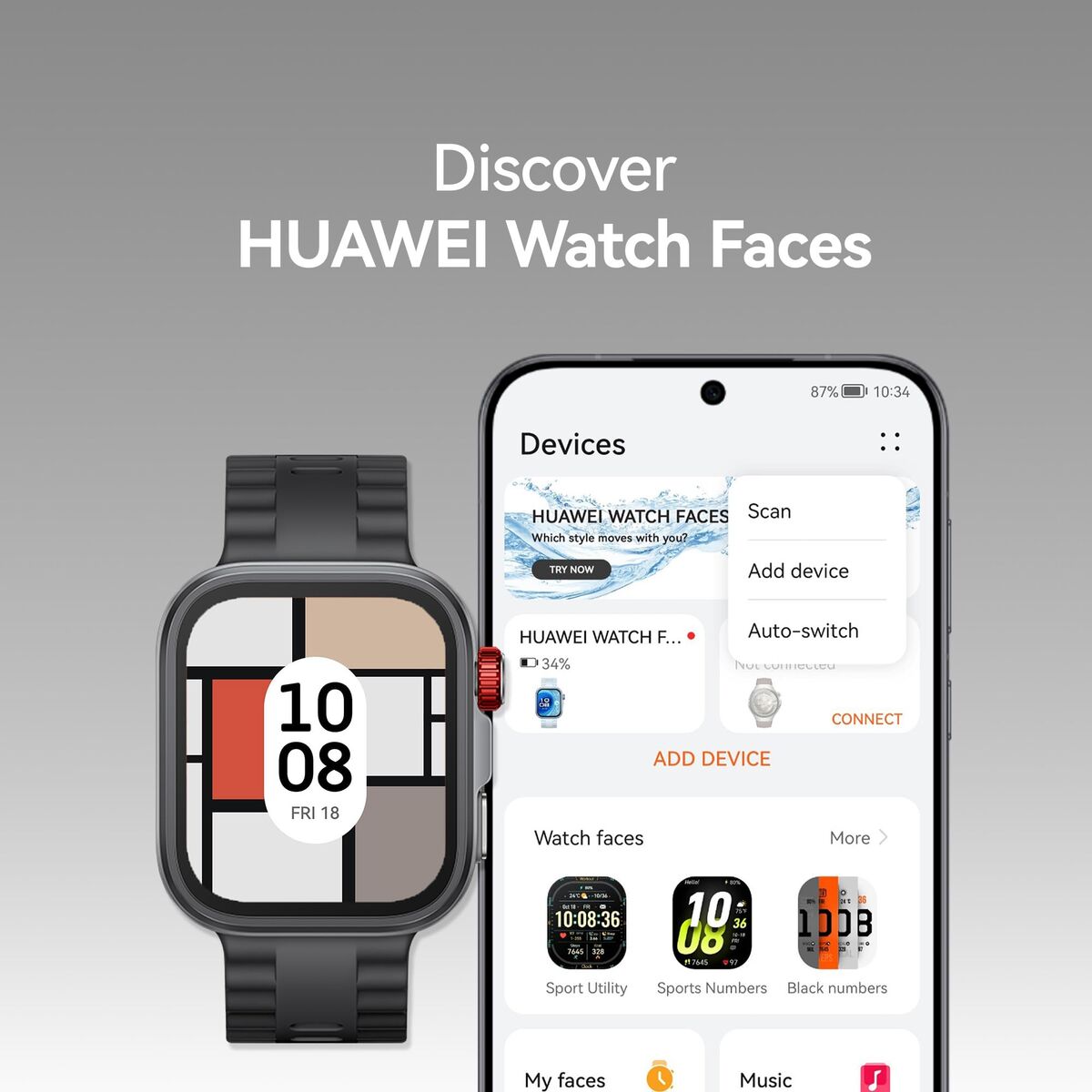 Smartwatch Huawei FIT 4 PRO Green 1,82" 40 mm