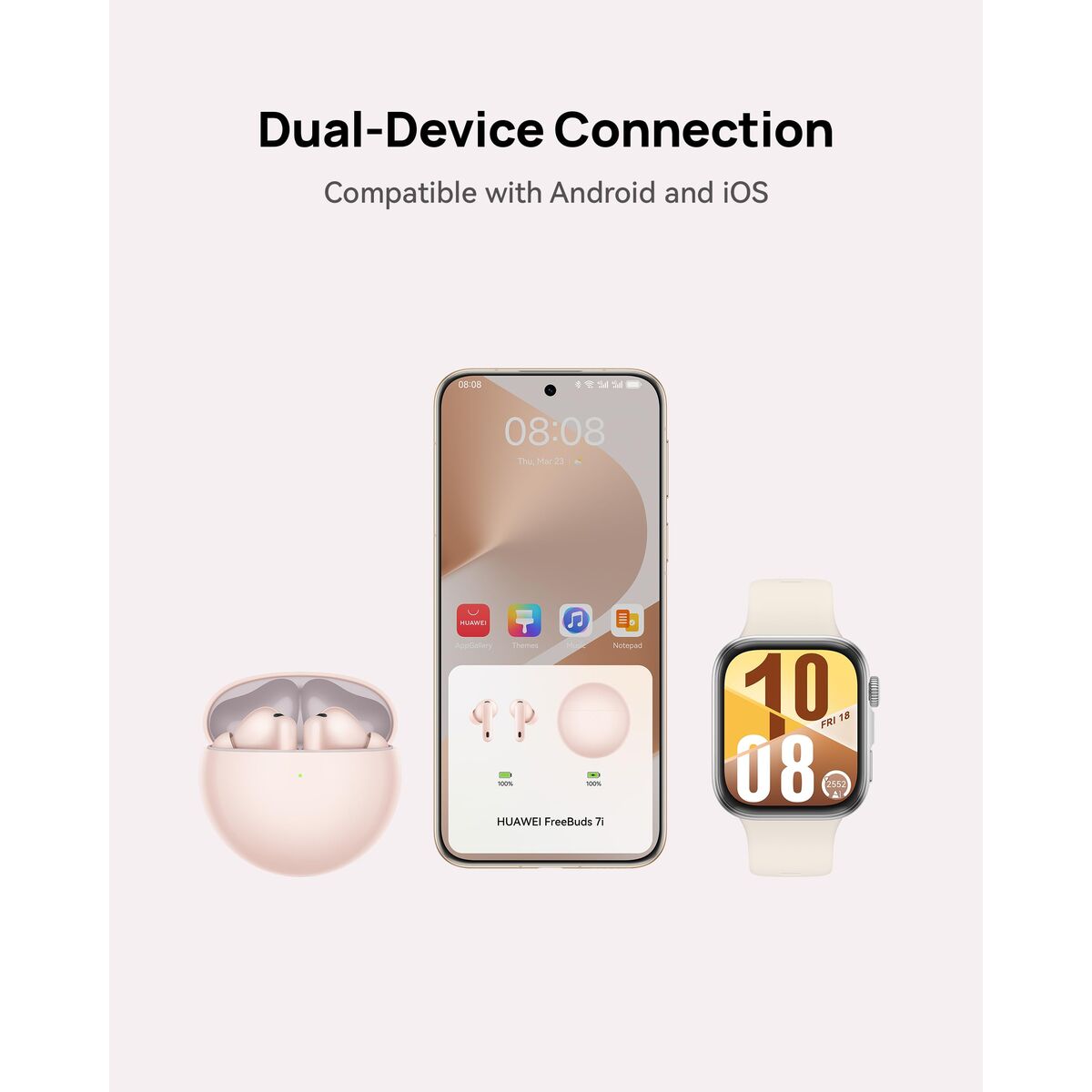 Wireless Earphones with Charging Case Huawei FreeBuds 7i White