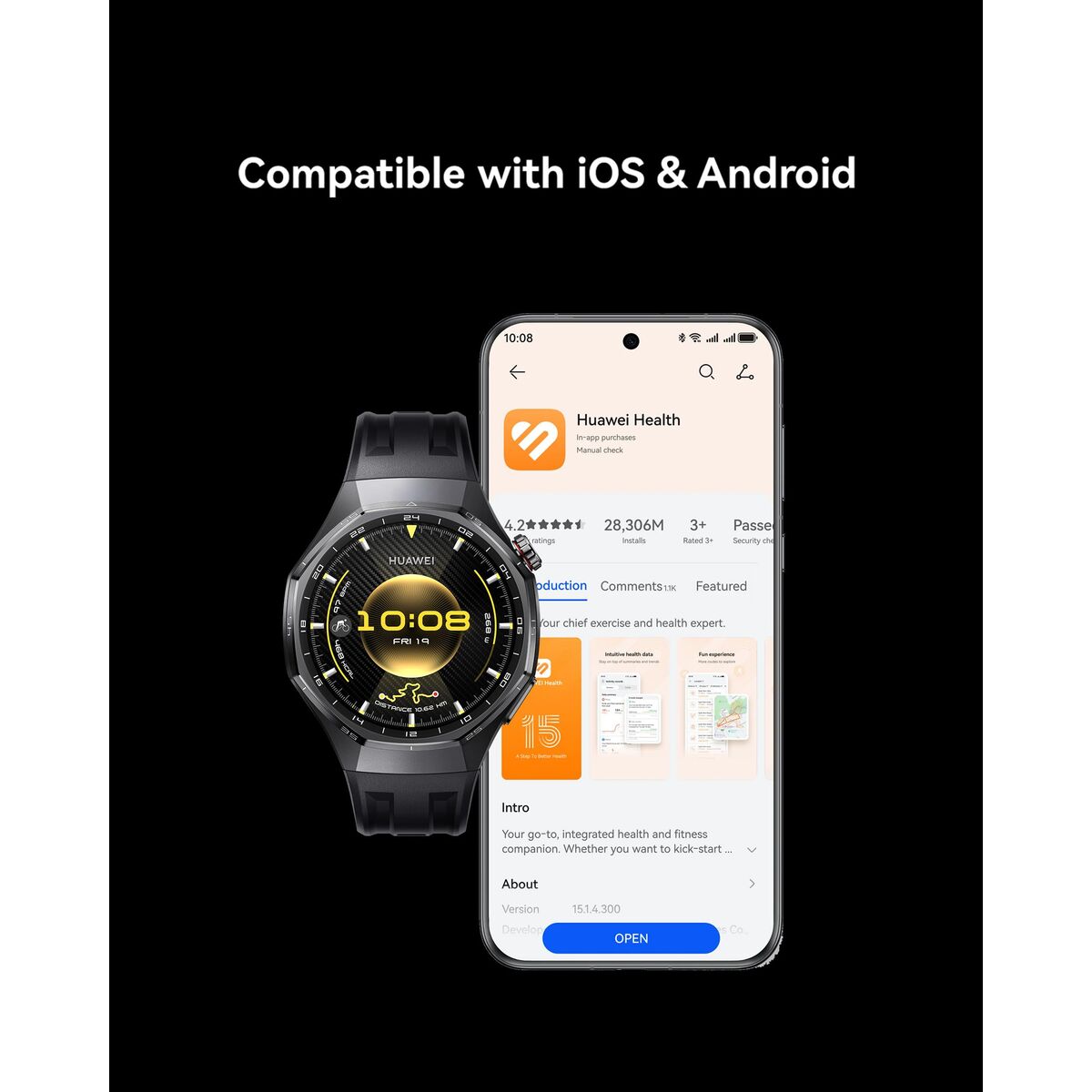 Smartwatch Huawei Watch GT 6 Pro 46mm Atum-B29M Silver 1,47" 46 mm