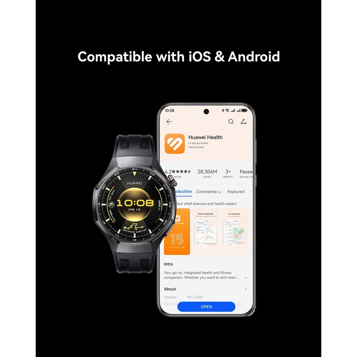 Smartwatch Huawei Watch GT 6 Pro 46mm Atum-B29M Brown 1,47" 46 mm Ø 46 mm