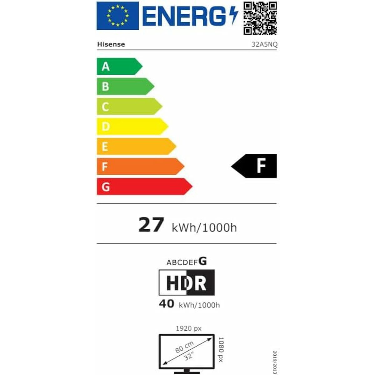 Afbeeldingen van Smart TV Hisense 32A5NQ Full HD 32" LED HDR D-LED QLED