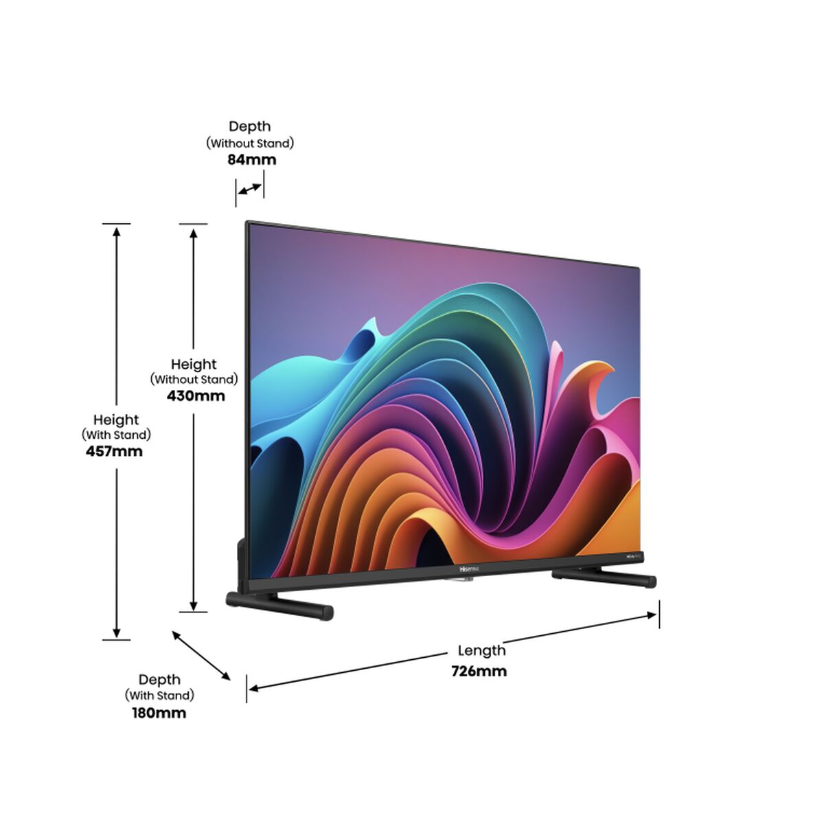 Afbeeldingen van Smart TV Hisense 32A5NQ Full HD 32" LED HDR D-LED QLED