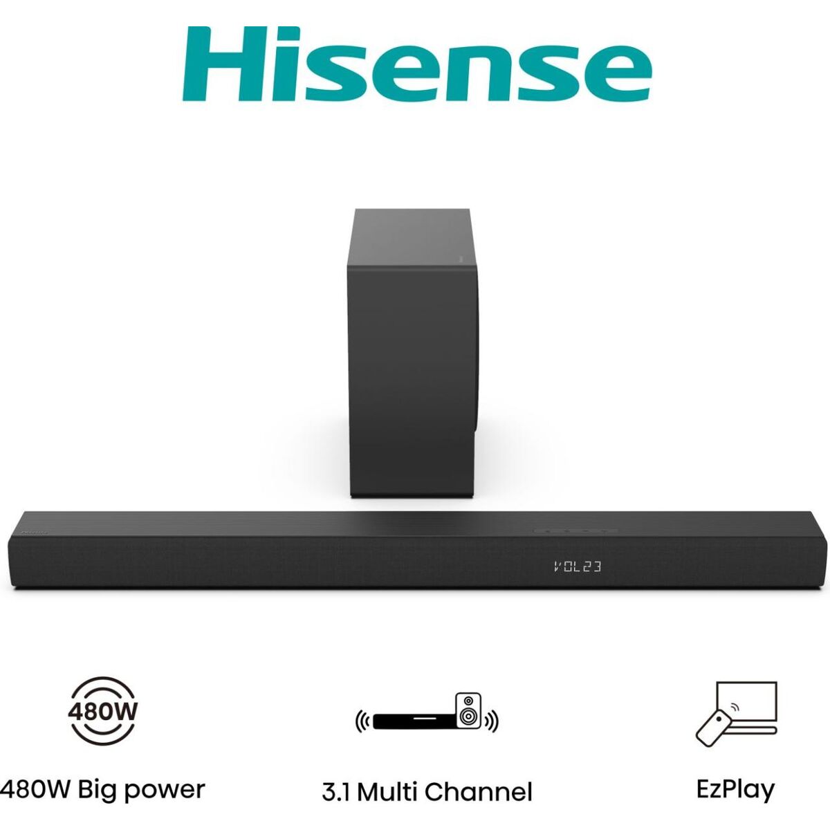 Image de Soundbar Hisense HS3100 480W Black 480 W