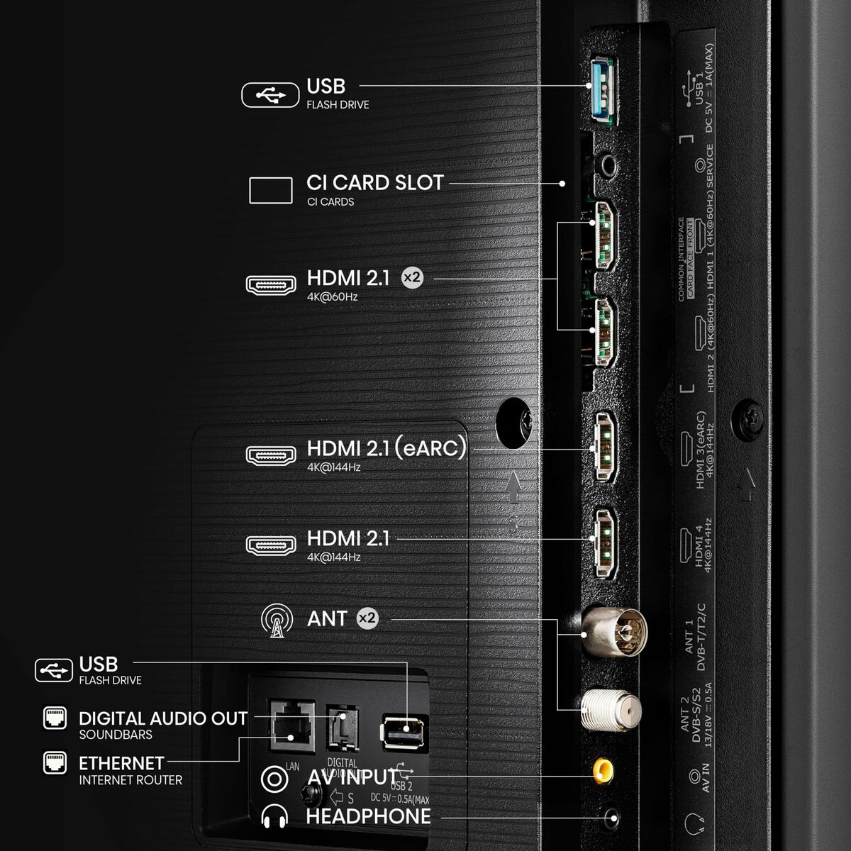 Picture of Smart TV Hisense 100E7NQ 100 100" 4K Ultra HD LED HDR QLED Black