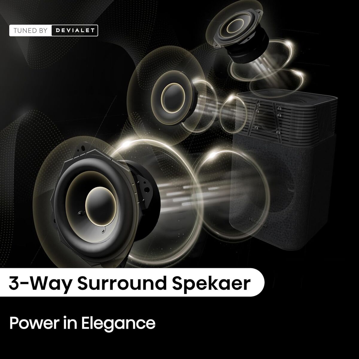 Soundbar Hisense HT SATURN Black