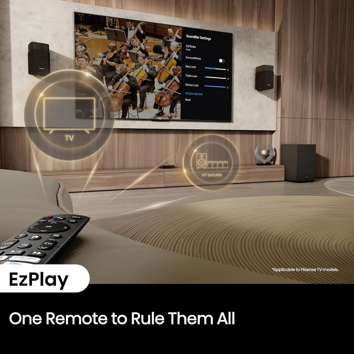 Soundbar Hisense HT SATURN Black