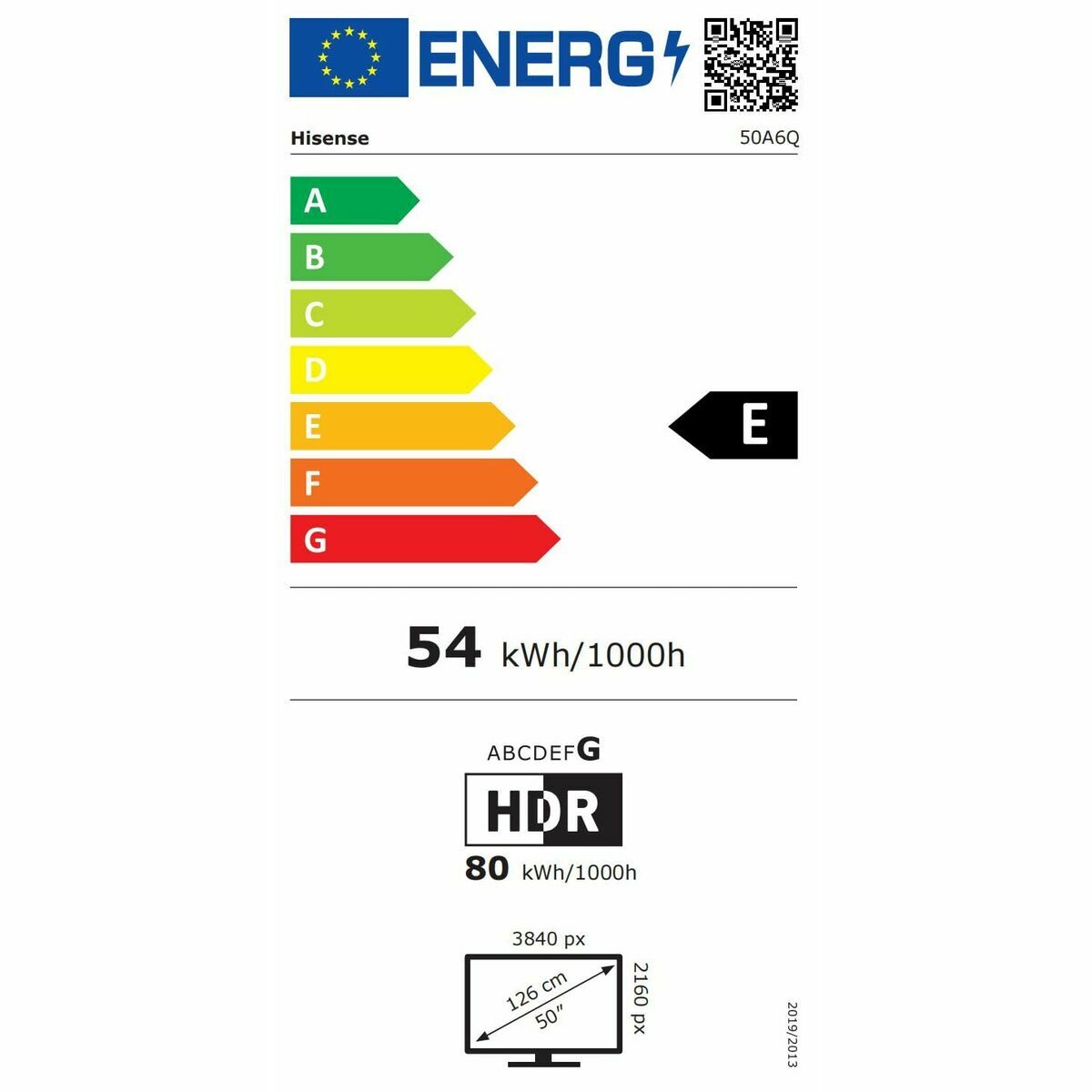 Afbeeldingen van Smart TV Hisense 50A6Q 50 50" 4K Ultra HD LED HDR D-LED