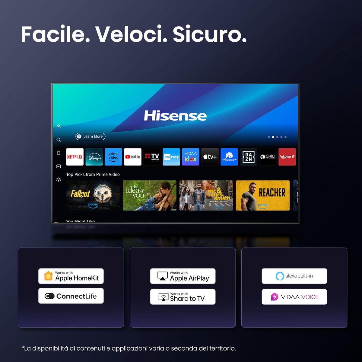 Smart TV Hisense 85E7Q PRO 4K Ultra HD 85" HDR QLED