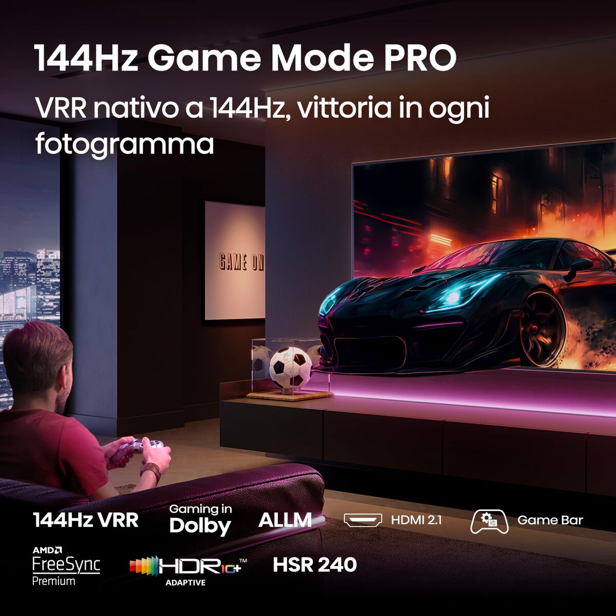 Smart TV Hisense 85E7Q PRO 4K Ultra HD 85" HDR QLED