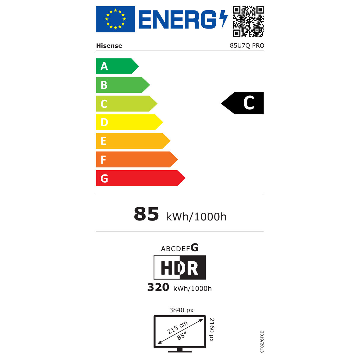 Afbeeldingen van Smart TV Hisense 85U7Q PRO 85" 4K Ultra HD LED HDR