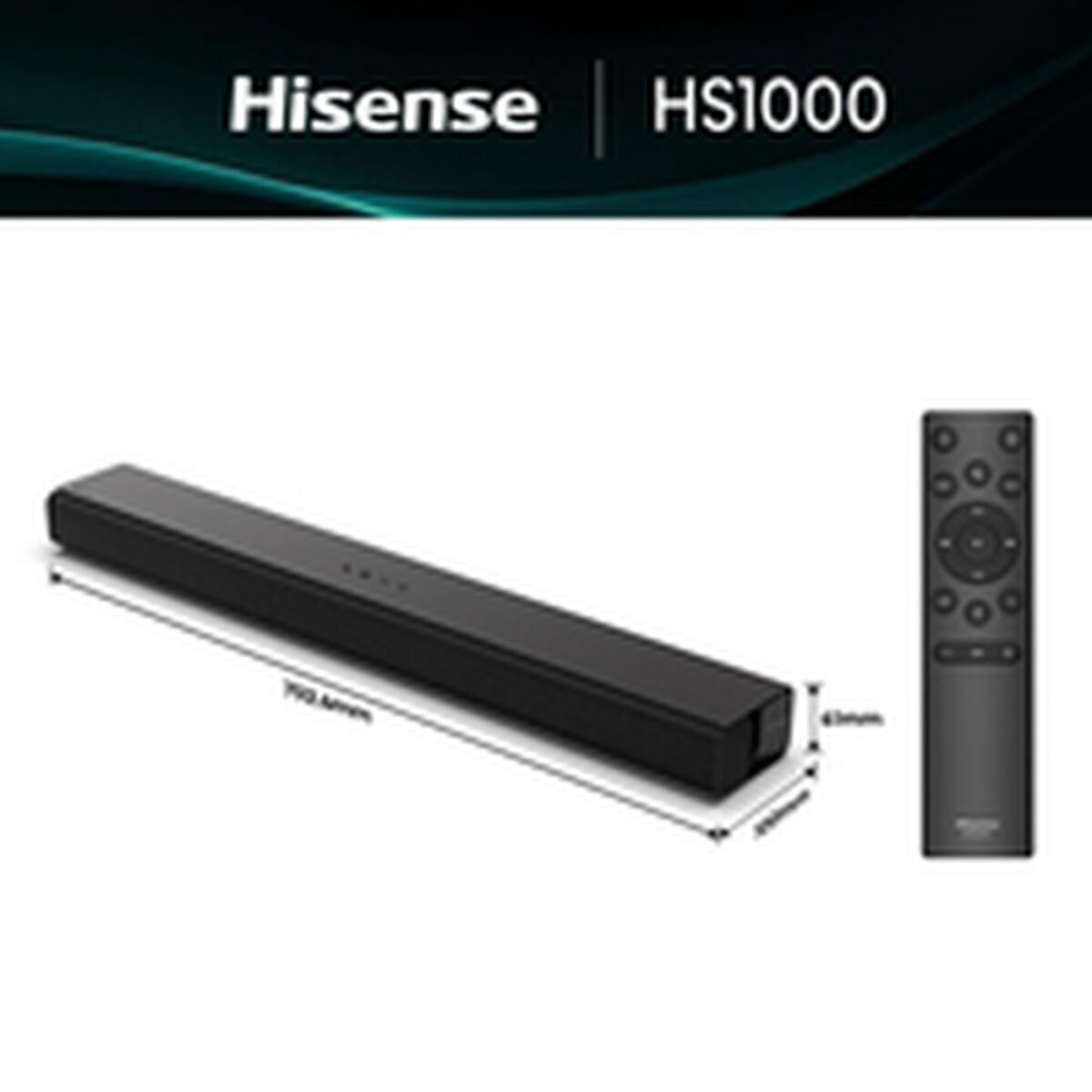 Picture of Soundbar Hisense HS1000 120W Black 120 W