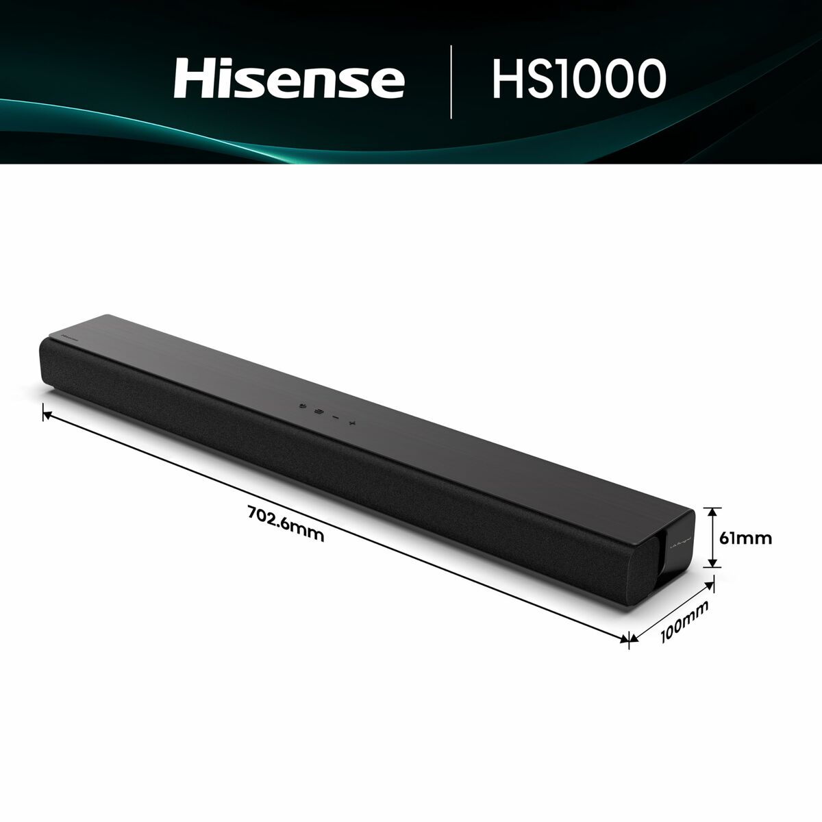 Afbeeldingen van Soundbar Hisense HS1000 120W Black 120 W