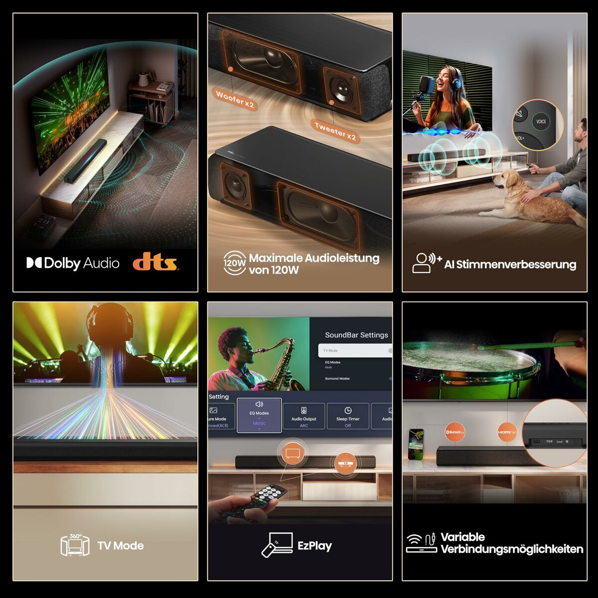 Picture of Soundbar Hisense HS1000 120W Black 120 W