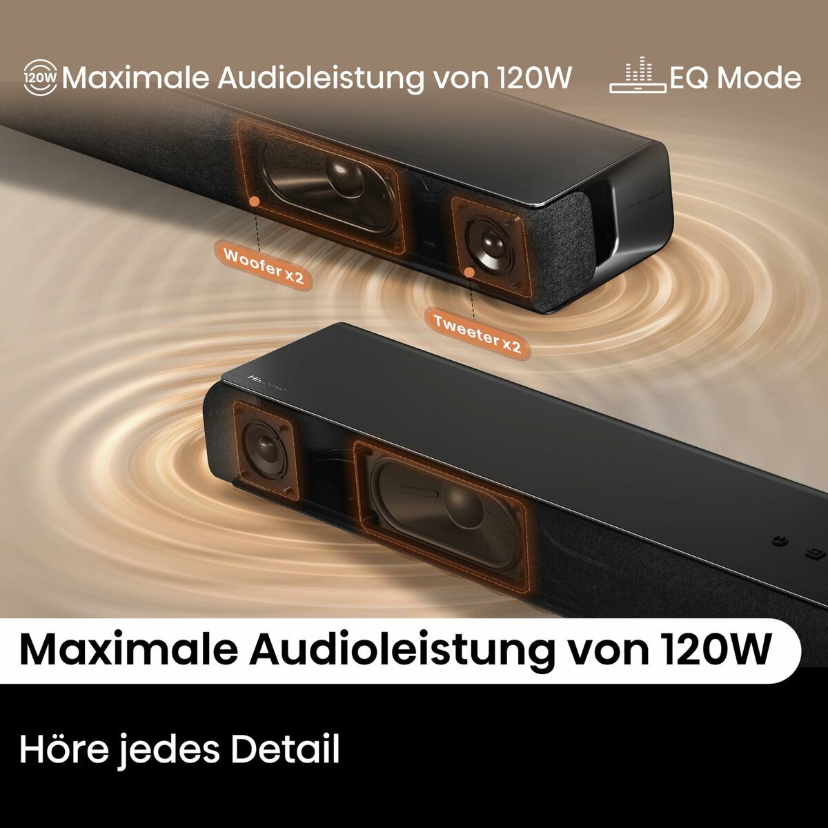 Picture of Soundbar Hisense HS1000 120W Black 120 W