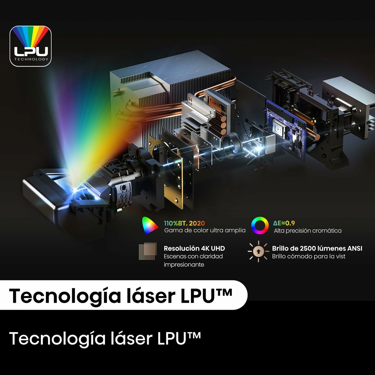 Projector Hisense PT1 4K Ultra HD 3840 x 2160 px
