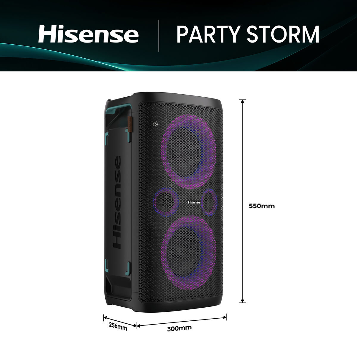Afbeeldingen van Portable Bluetooth Speakers Hisense Black 300 W