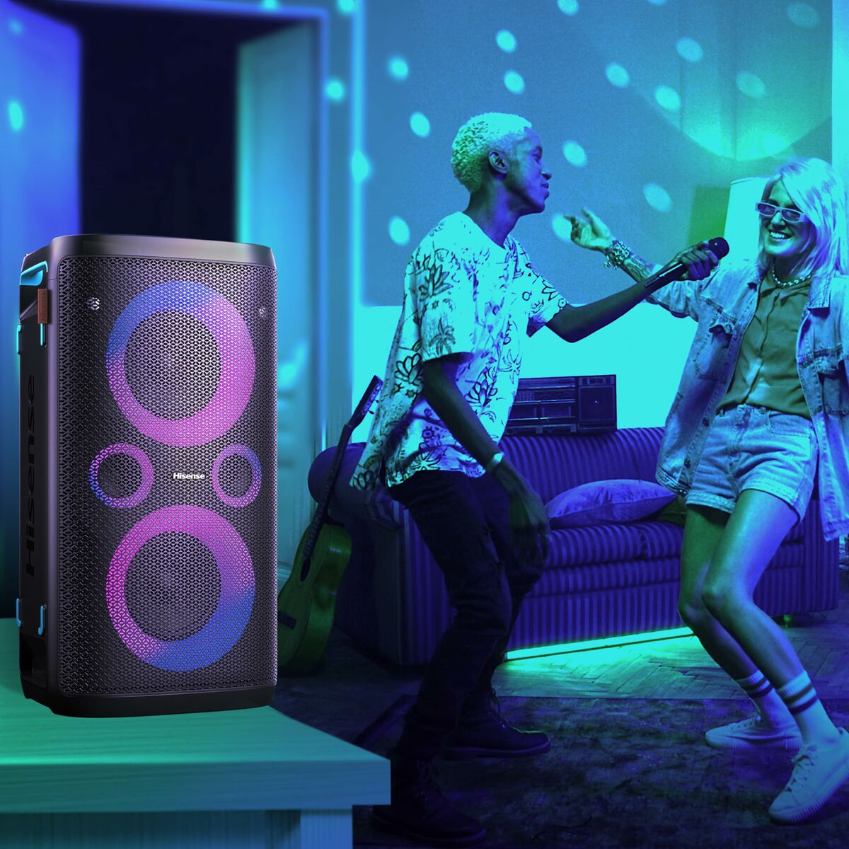 Afbeeldingen van Portable Bluetooth Speakers Hisense Black 300 W