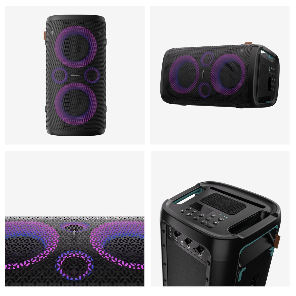 Nešiojamos Bluetooth garso kolonėlės Hisense PARTY STORM Juoda 300 W