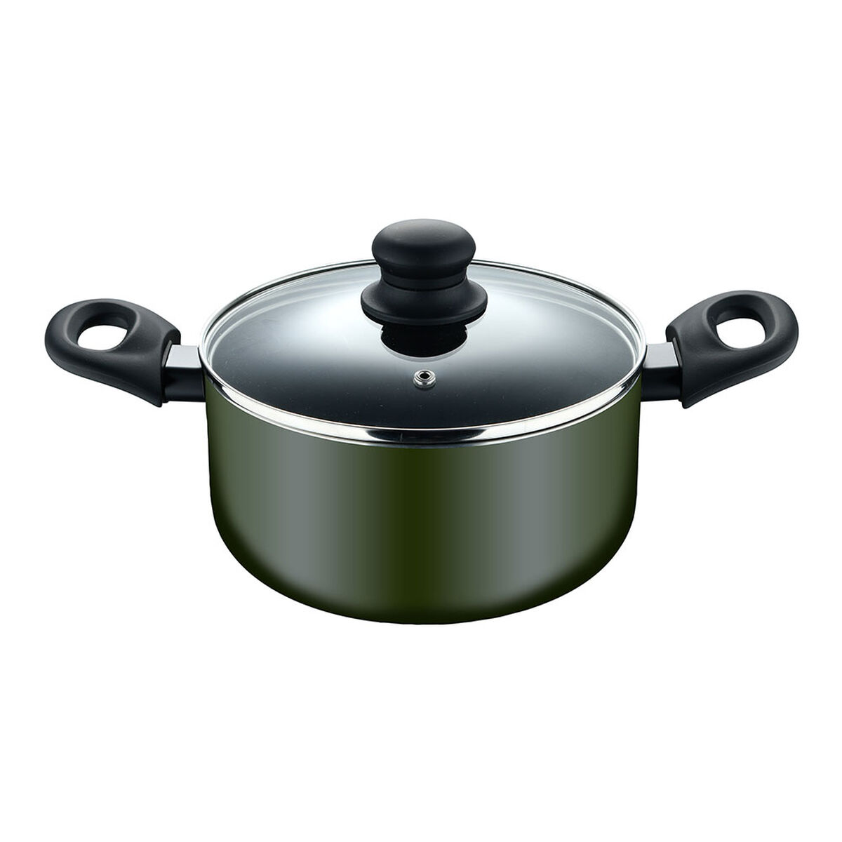 Casserole with lid San Ignacio experto Black Green Transparent Ø 24 cm, view 2