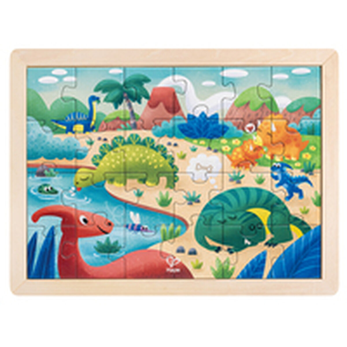 układanka puzzle Hape Dinozaury
