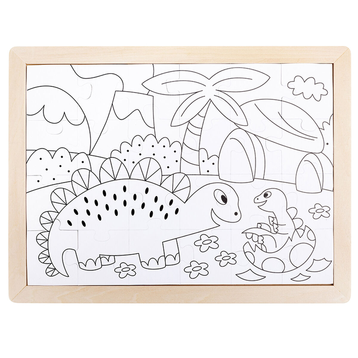 układanka puzzle Hape Dinozaury